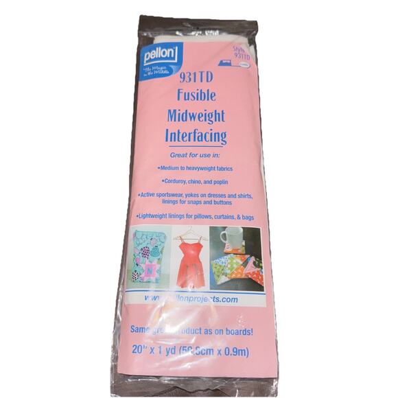 Pellon Fusible Interfacing 20 In X 1 Yard 931TD Made In USA New Factory Sealed - Picture 1 of 4